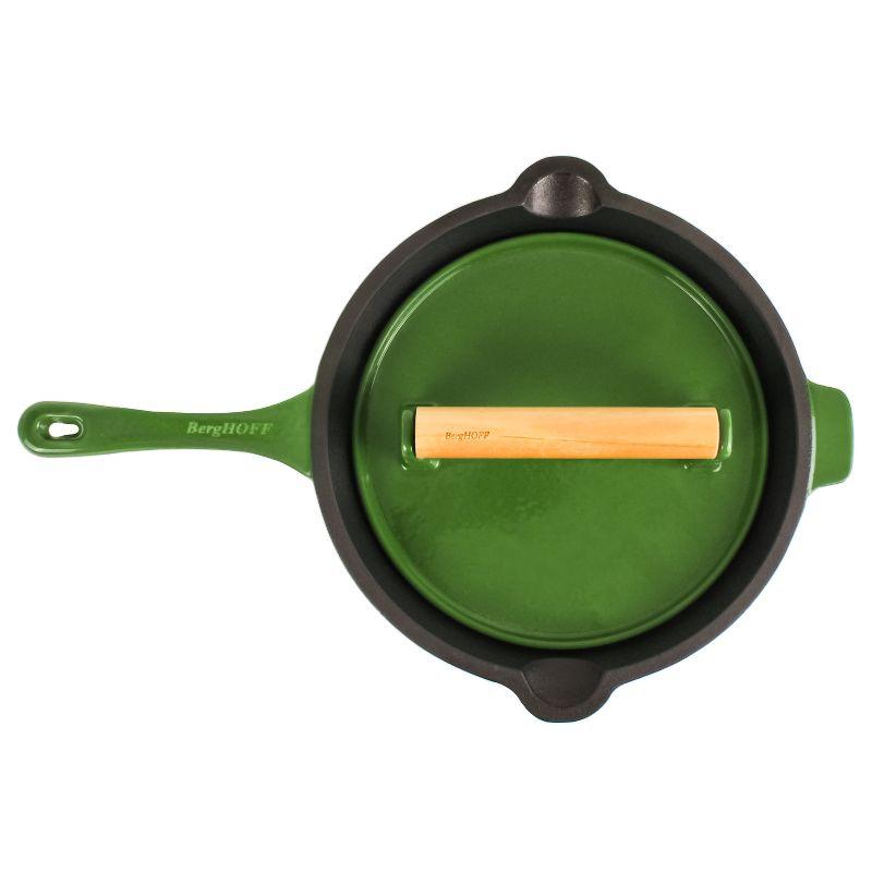 BergHOFF 9" Cast Iron Steak Press, Green