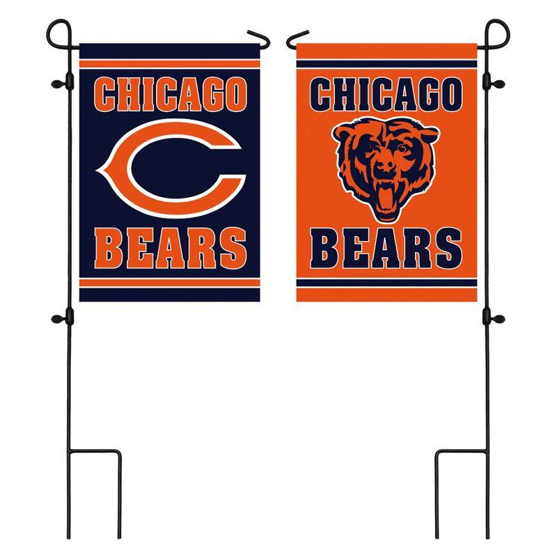 Chicago Bears Double-Sided Embossed Suede Garden Flag