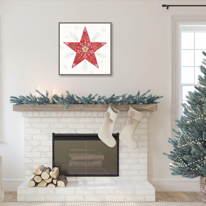 Amanti Art Christmas Charm XI by Beth Grove Canvas Wall Art Print Framed 22-in. x 22-in.