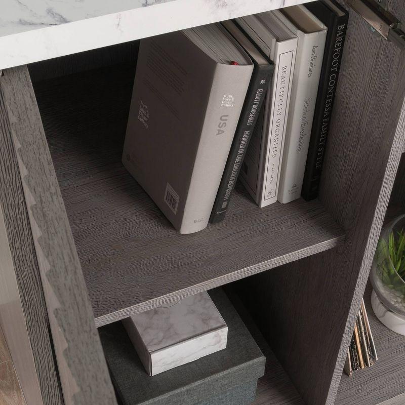 Ashen Oak Freestanding Storage Cabinet with Adjustable Shelving