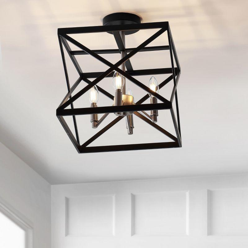 Matias Flush Mount - FLU4029 - Black - Safavieh
