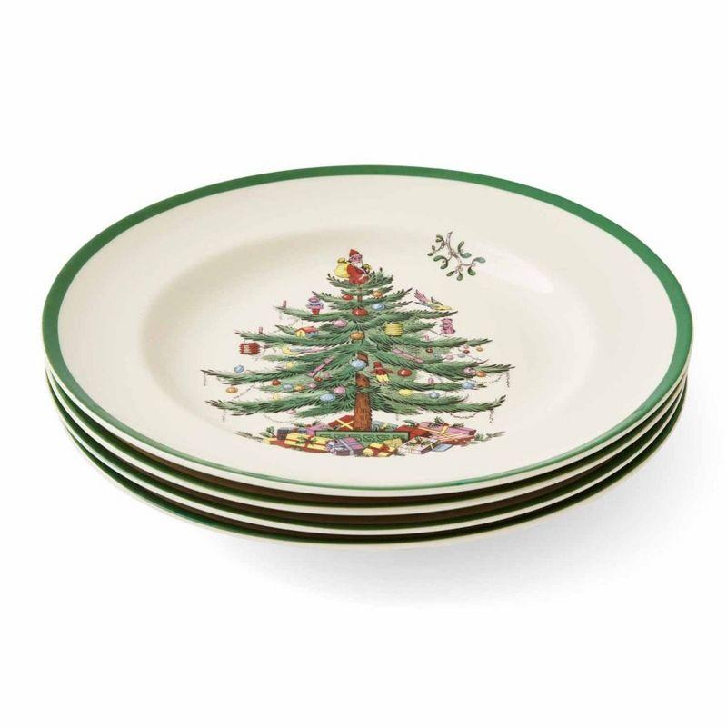 Spode Christmas Tree Dinner Plates (Set of 4)