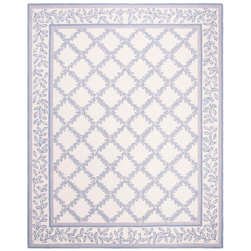Chelsea HK230 Handmade Area Rug - 8'x10' - Ivory/Light Blue - Safavieh