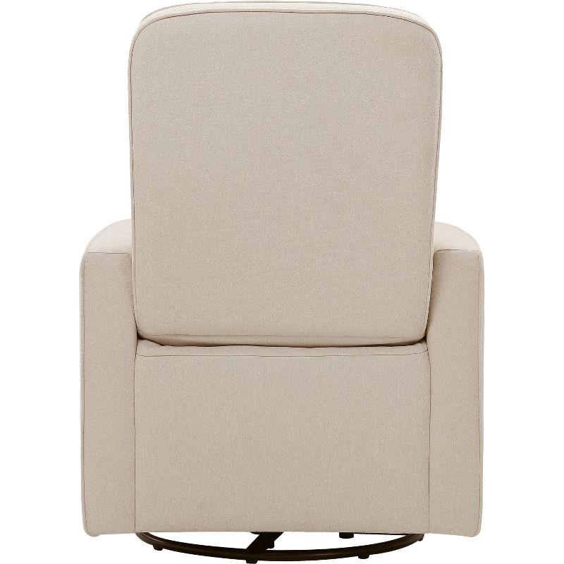 Olive Swivel Glider with Ottoman