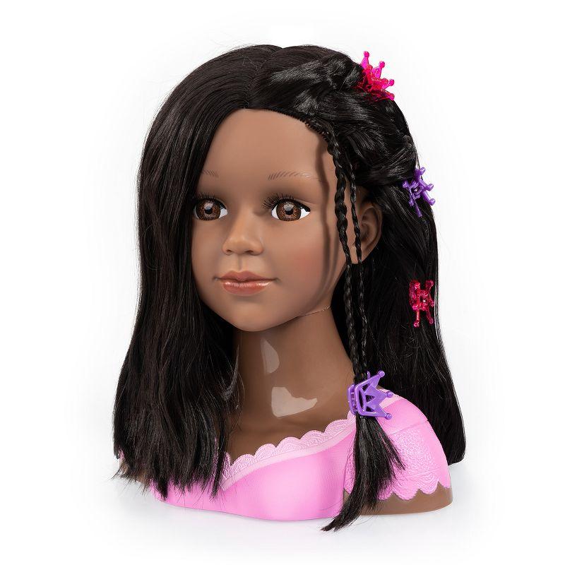 Charlene Super Model Deep Tan American Doll Head with make-up