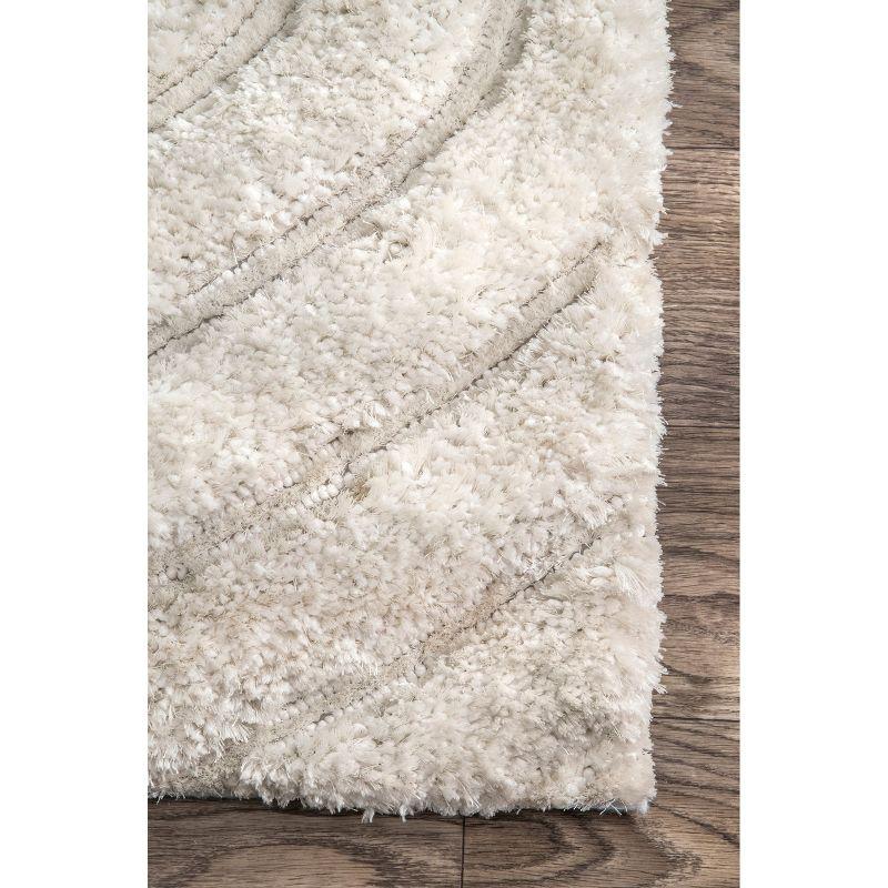 Nuloom Isabel Abstract 8x10 Indoor Area Rug for Living Room Bedroom Dining Room, Off White