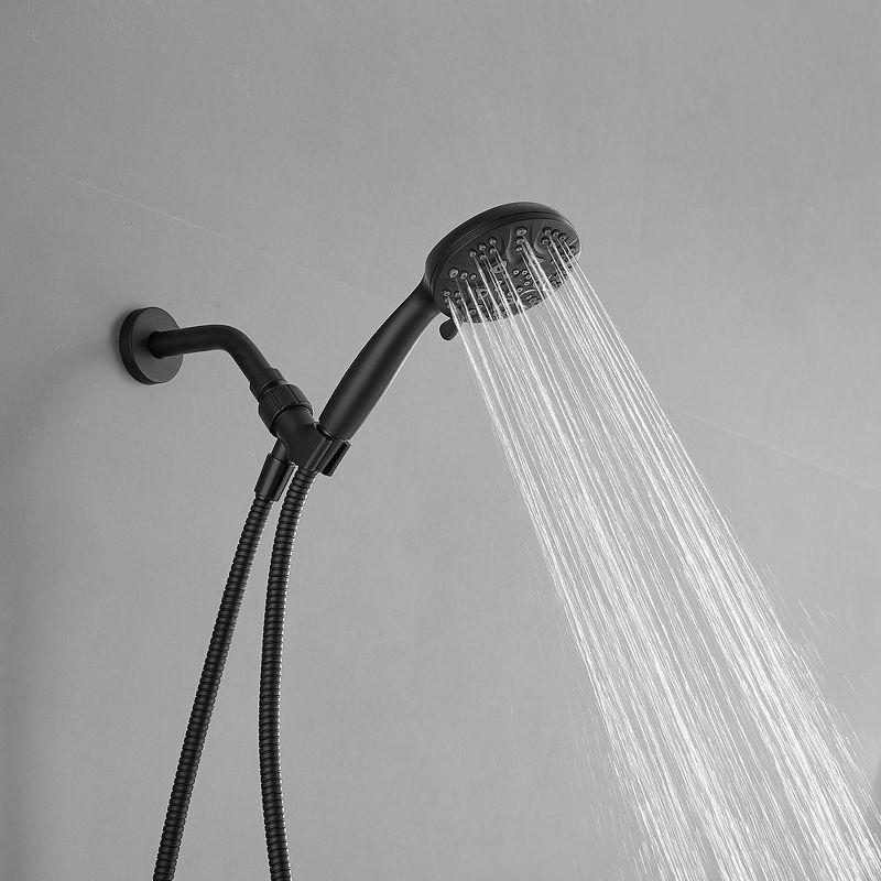 Wall Mount Handheld Shower Head 1.8 GPM Extra Long Stainless Steel Hose and Adjustable Bracket