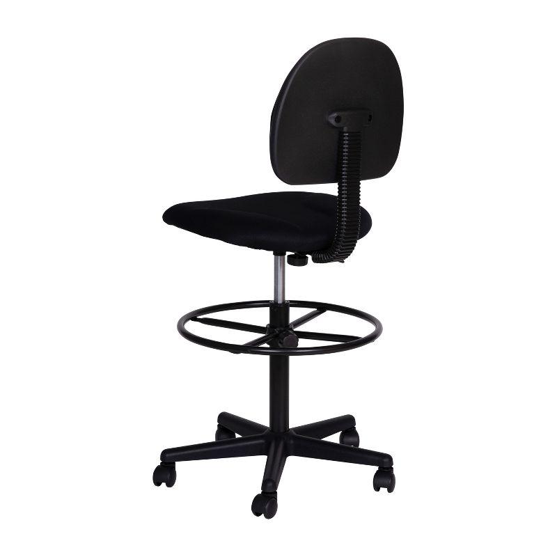 Flash Furniture Black Fabric Drafting Chair (Cylinders: 22.5''-27''H or 26''-30.5''H)