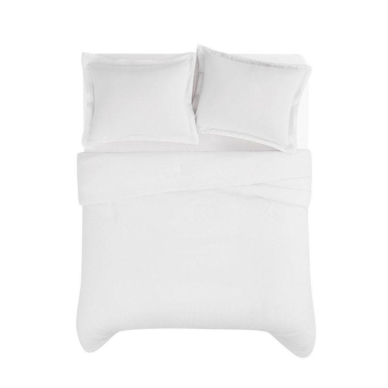Brooklyn Loom 3pc Full/Queen Flax Linen Comforter Set White