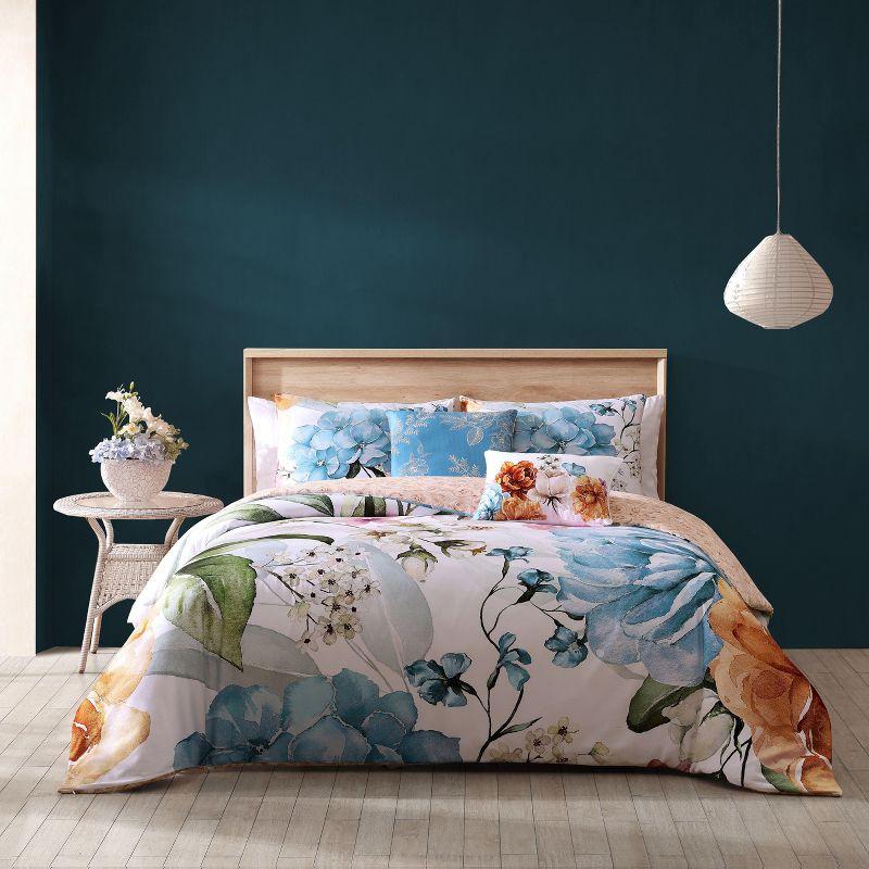 BeBeJan Bebejan Maia 100% Cotton Sateen 5 Piece Reversible Comforter Set