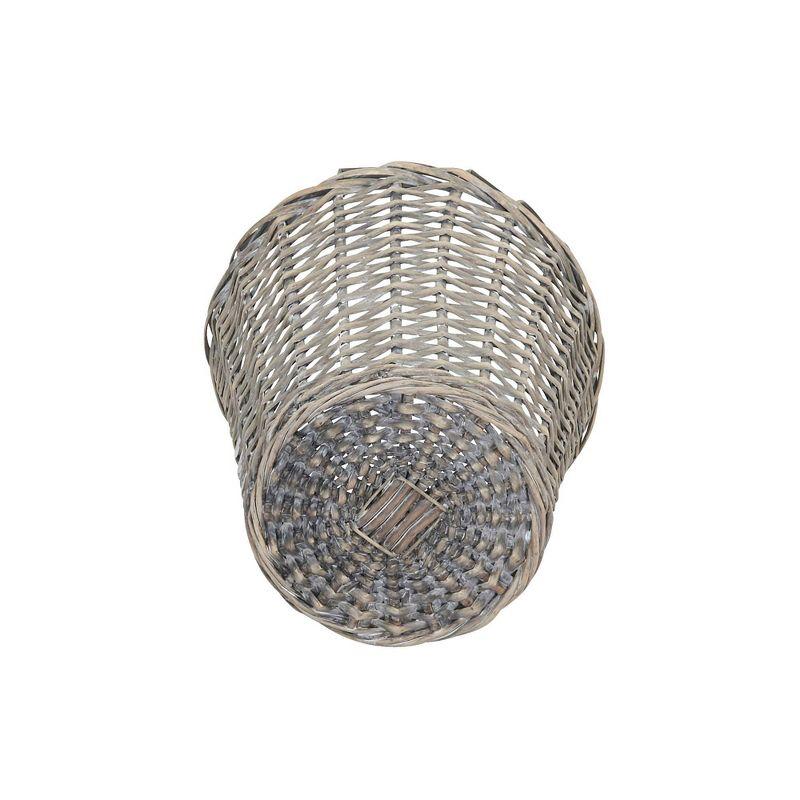 Household Essentials Willow Wicker Open Waste Basket