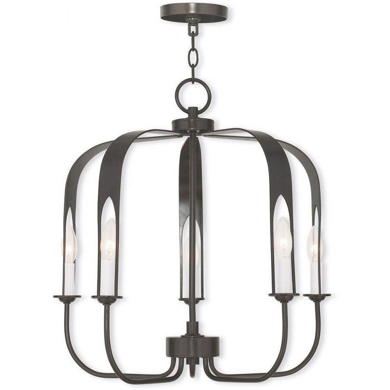 Livex Lighting Addison 5 - Light Chandelier in  Brushed Nickel