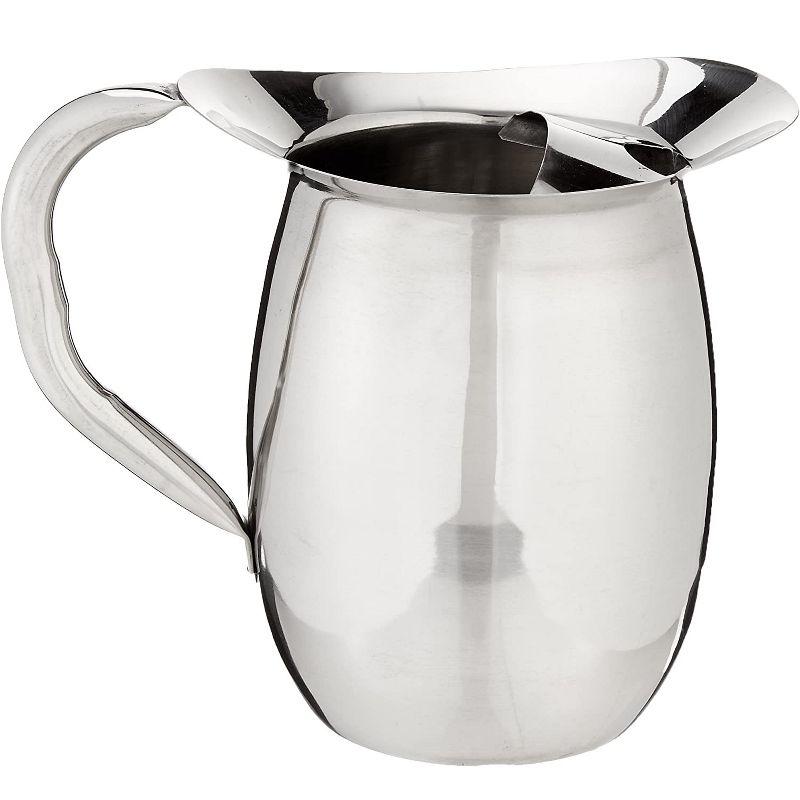 Winco Bell Pitcher, Stainless Steel, 2 Quart