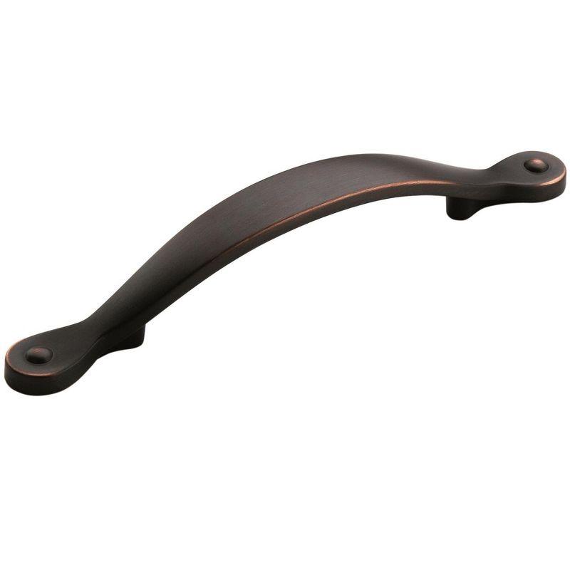 Amerock Inspirations 3-3/4 inch (96mm) Center-to-Center Oil-Rubbed Bronze Cabinet Pull