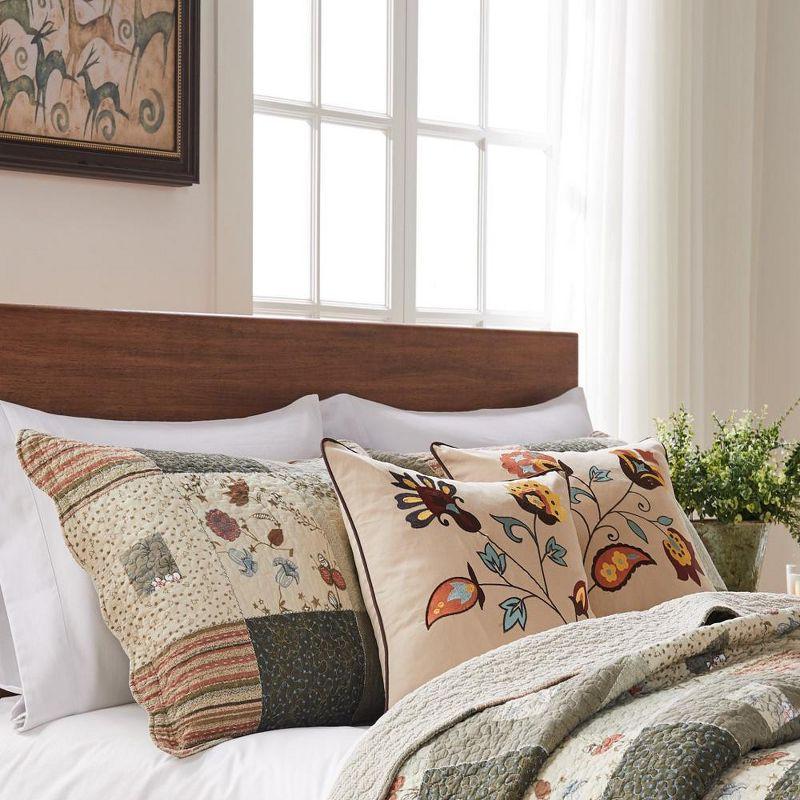 Sedona Quilt And Sham Set 3 Piece Multicolor by Greenland Home Fashion