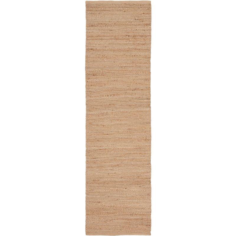 Nourison Hand Woven Natural Jute Indoor Area Rug Natural 2'3" x 8'