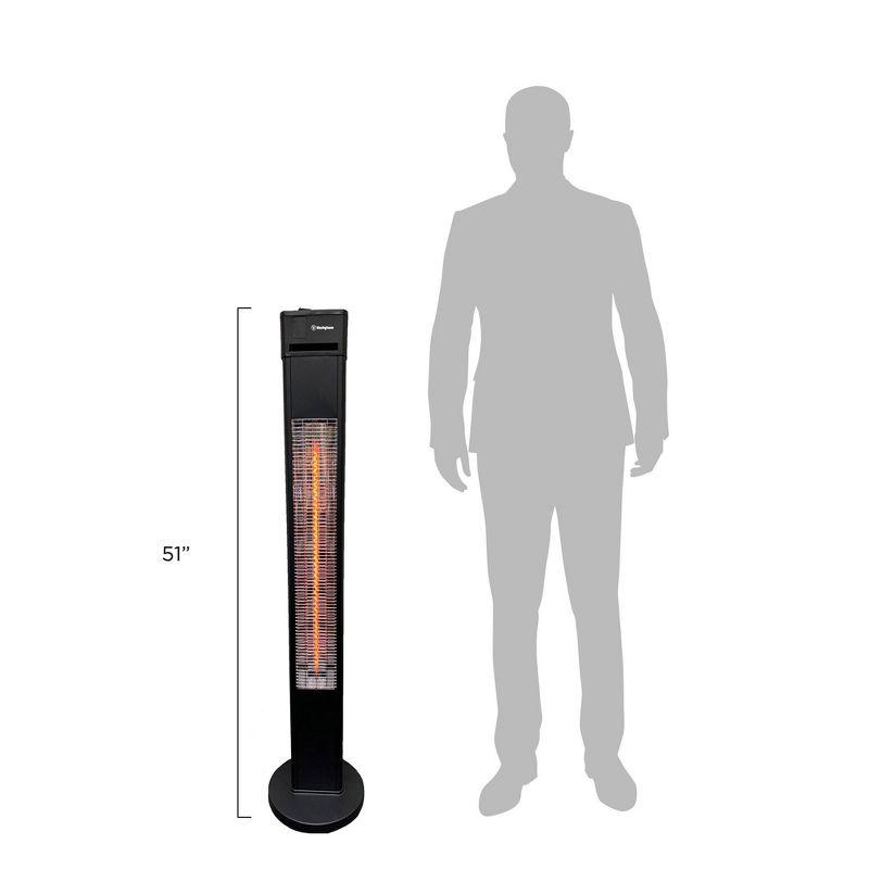 Freestanding Tower Infrared Electric Outdoor Heater - Black - Westinghouse