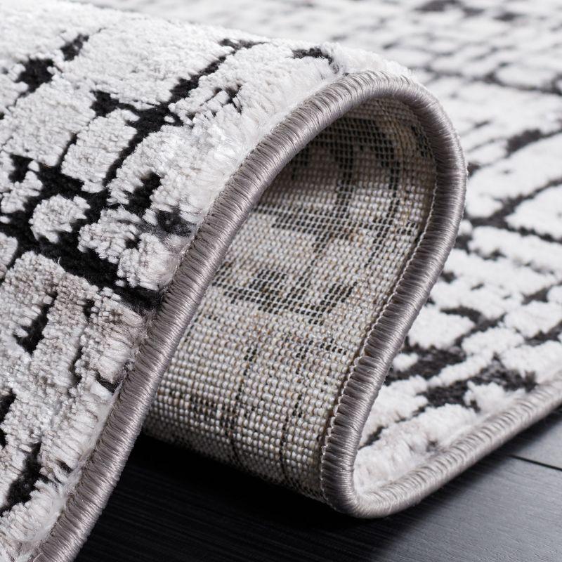 Amelia ALA248 Power Loomed Runner Rug - Gray/Charcoal - 2'x8' - Safavieh.
