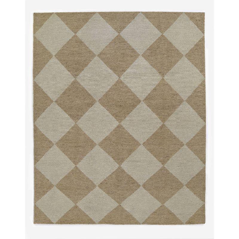 Palau Hand-Knotted Wool Rug - Beige / 5' x 8'