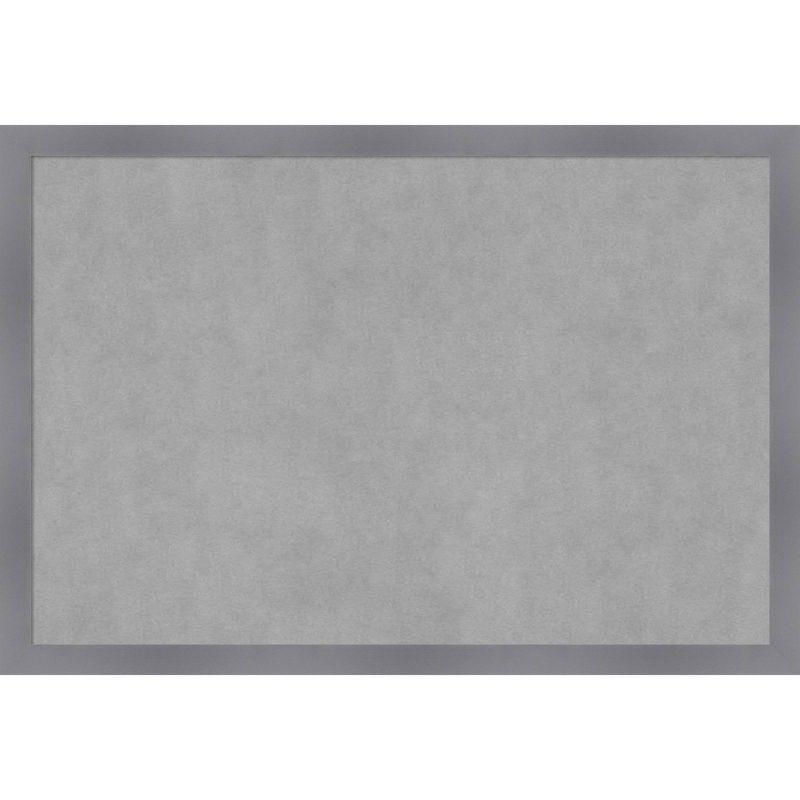 38"x26" Silver Wood Framed Magnetic Memo Board