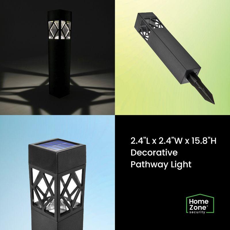 Solar Black LED Pathway Lights Multipack with ABS Housing