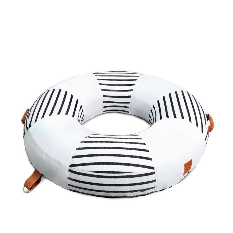 Big Joe Lux Ring Premium Pool Float, Cape Stripe, Durable UV Protected