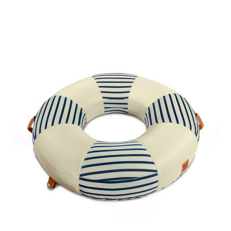 Big Joe Lux Ring Premium Pool Float, Cape Stripe, Durable UV Protected