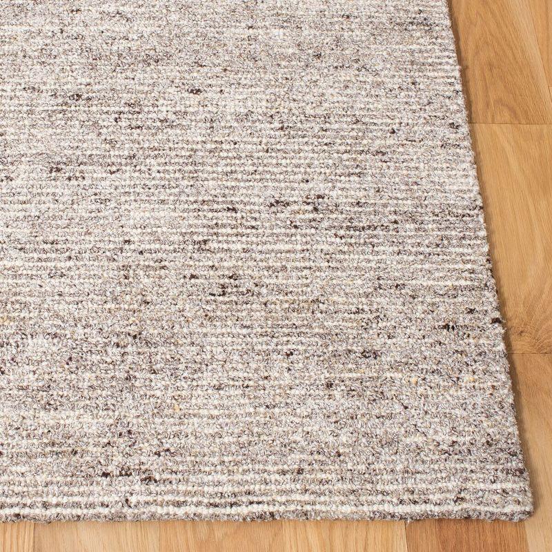 Himalaya 9' x 12' Brown Wool and Viscose Tufted Area Rug