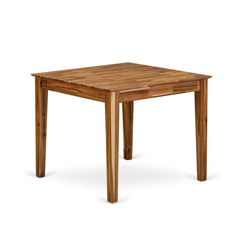 East West Furniture, Modern Wood Dining Table With Walnut Color Table Top