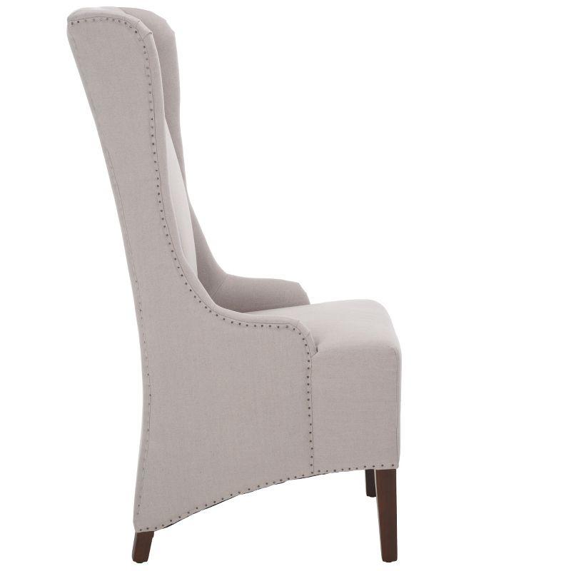 Bacall 20" H Dining Chair With Nail Head Trim - MCR4501 - Taupe - Safavieh Couture