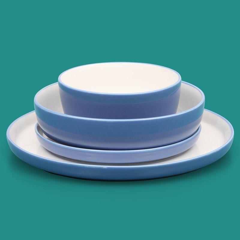 Sur La Table Kitchen Essentials Dinner Theatre 16 Piece Porcelain China Dinnerware Set - Service for 4