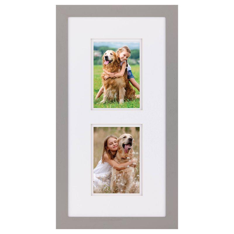 Gallery Solutions Flat Tabletop Wall Frame with Double Mat Image