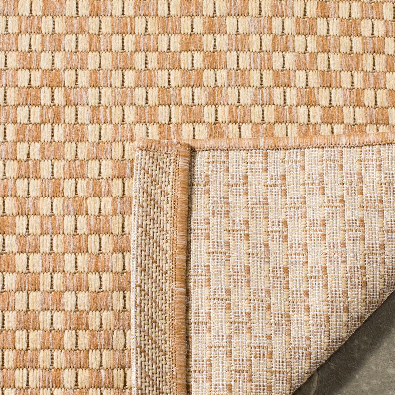 Natural Cream Square Synthetic Outdoor Area Rug