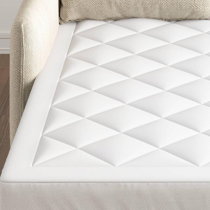 Sleep Philosophy Full Amity Waterproof Sofa Bed Mattress Pad: Microfiber Protector, Quilted, Water-Resistant