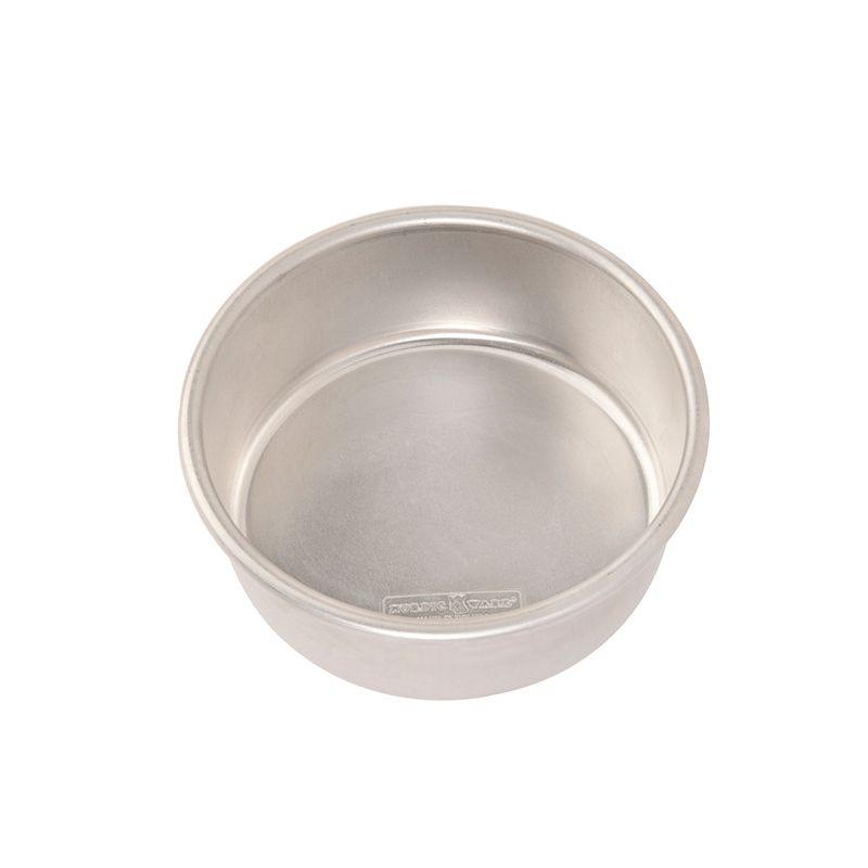 6-Inch Round Silver Aluminum Non-Stick Cake Pan