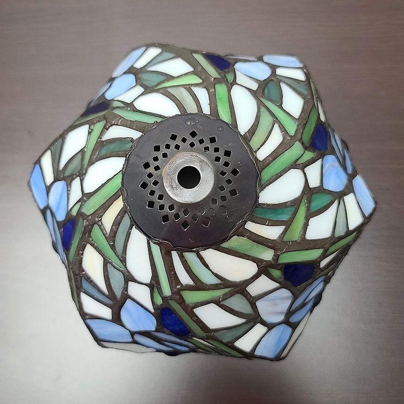 Amora Lighting Tiffany Style Iris Table Lamp 15" Tall