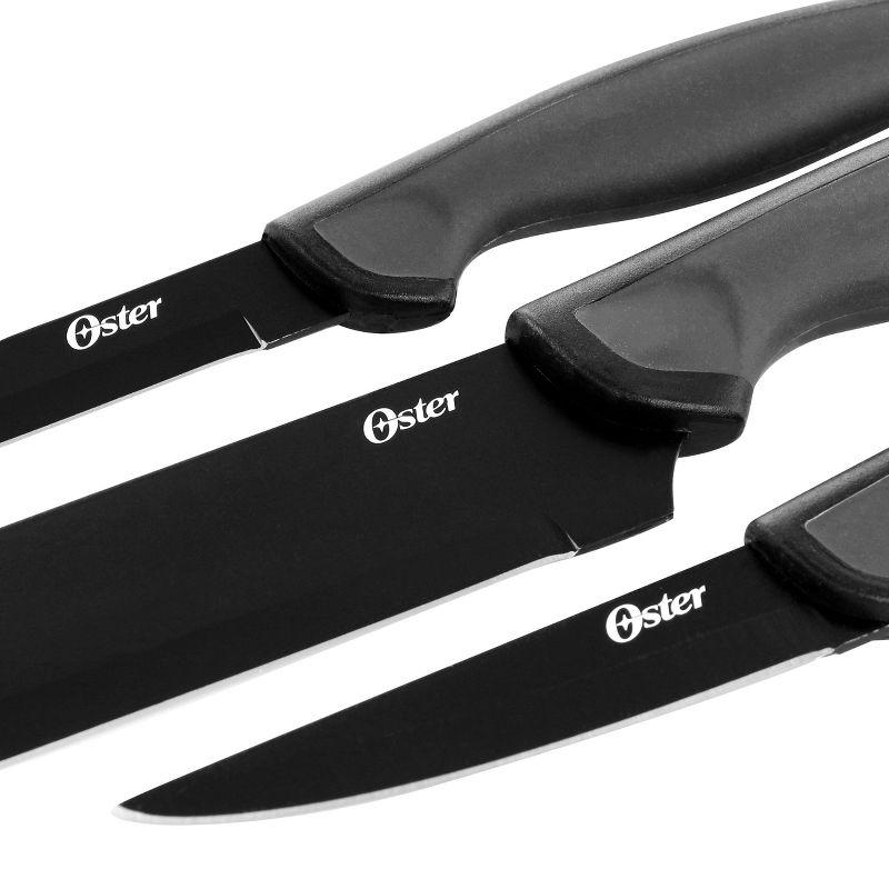 Oster 3-Piece Black Stainless Steel Cutlery Set