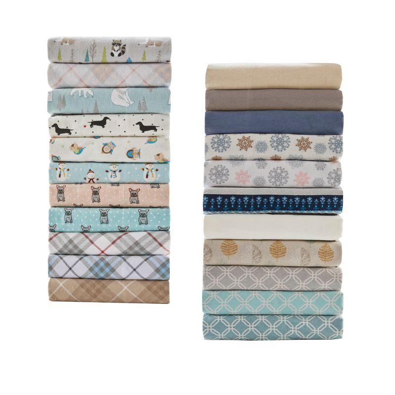 Madison Park Cozy Flannel 100% Cotton Sheet Set