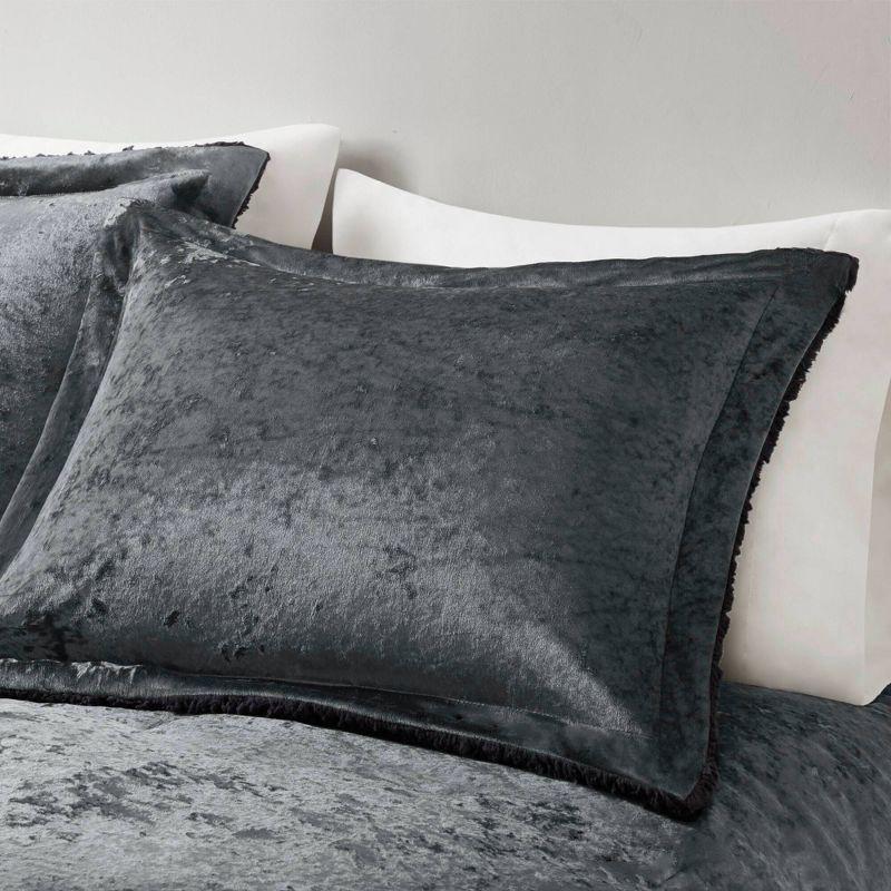 Intelligent Design Mira Crushed Velvet Sherpa Reversible Comforter Set