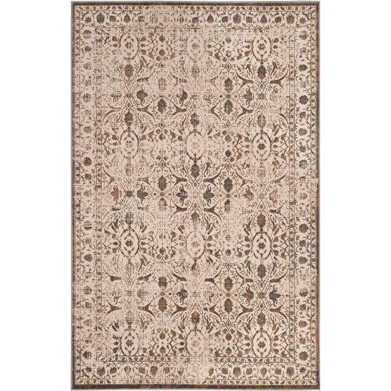 Brilliance BRL502 Power Loomed Area Rug - Cream/Bronze - 5'1"x7'6" - Safavieh.