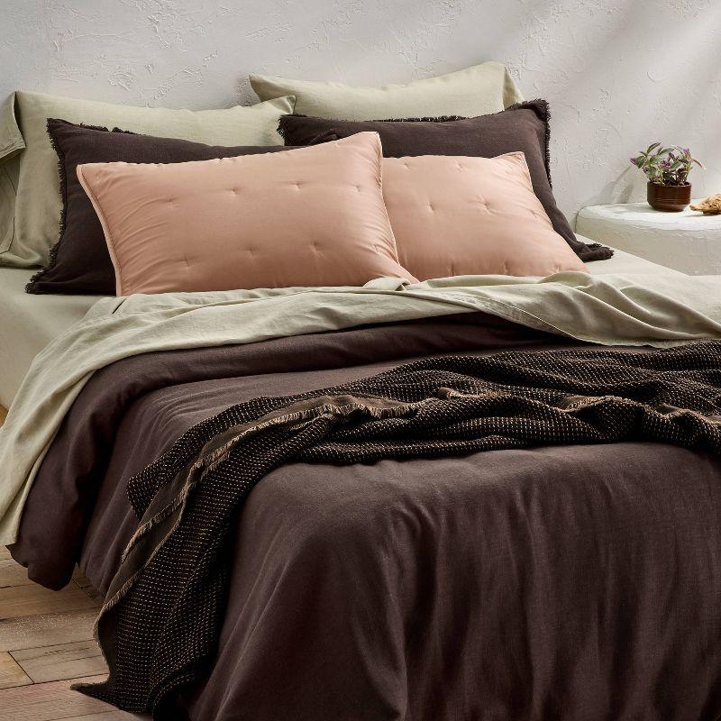 Standard Rayon from Bamboo Quilt Pillow Sham Adobe Clay - Casaluna™