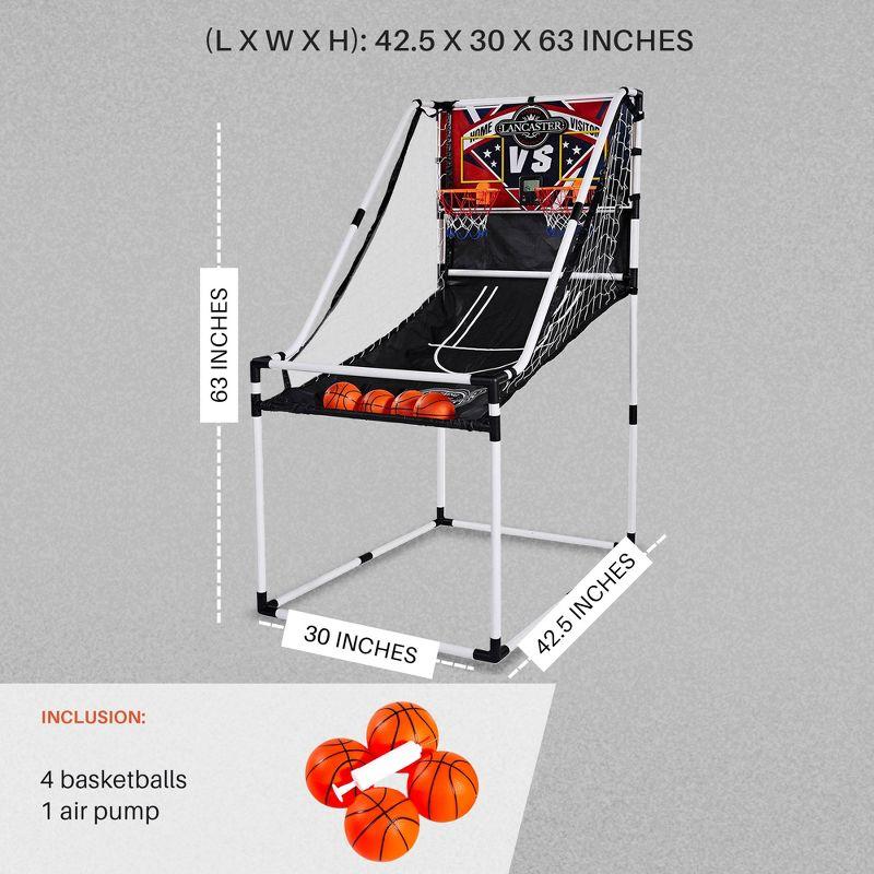 Lancaster Junior Indoor Arcade Basketball Game with LED Scoreboard