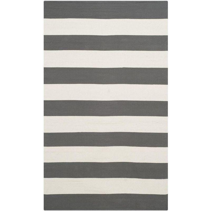 Montauk MTK712 Hand Woven Indoor Accent Rug - Grey/Ivory - 4'x6' - Safavieh