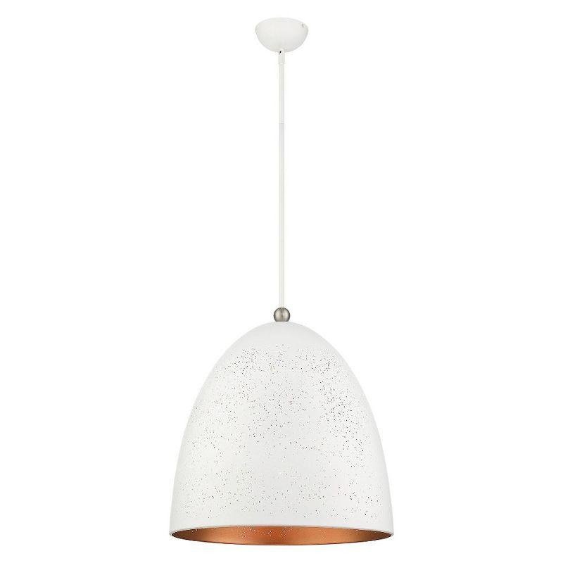 Livex Lighting Arlington 3 - Light Pendant in  White/Brushed Nickel