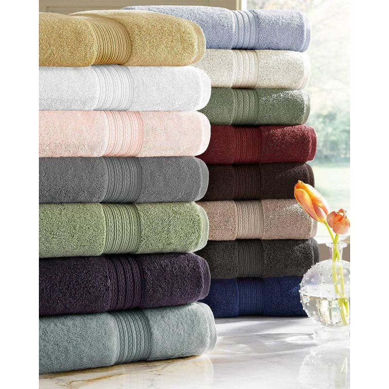 6pc Signature Solid Bath Towel Set Gray - Cassadecor
