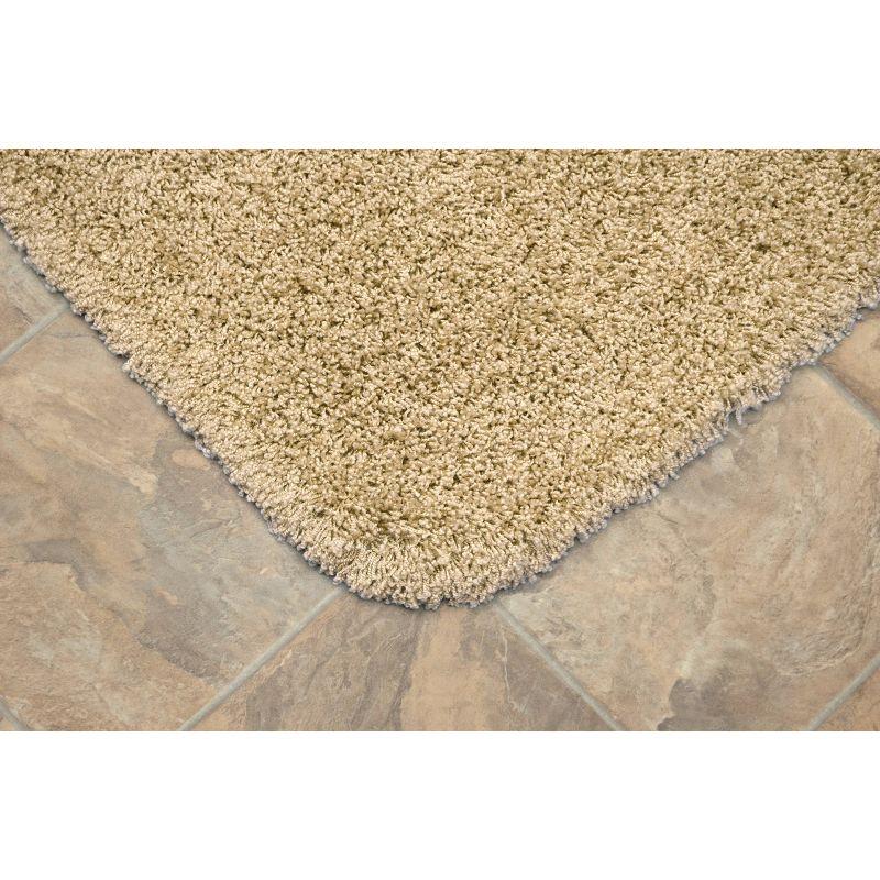 3pc Jazz Shaggy Washable Nylon Bath Rug Set - Garland