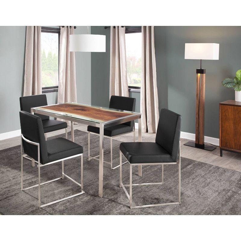 Chuyen 19.25'' H Upholstered Metal Side Chair