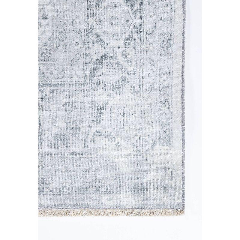 2'3"x7'6" Runner Chandler Rug Gray - Momeni: Bohemian Shibori Pattern, Medium Pile, Indoor Carpet, Cotton & Polyester