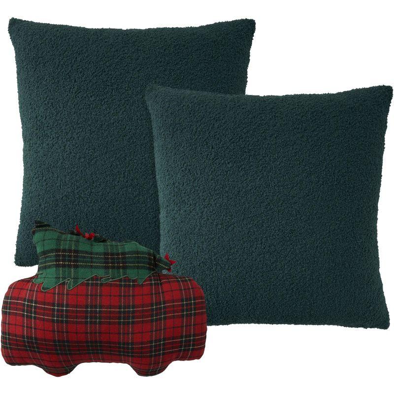 Mina Victory Mina Victory Holiday Pillow Sets 100% Polyester Reversible Throw Pillow set 3/3pcs