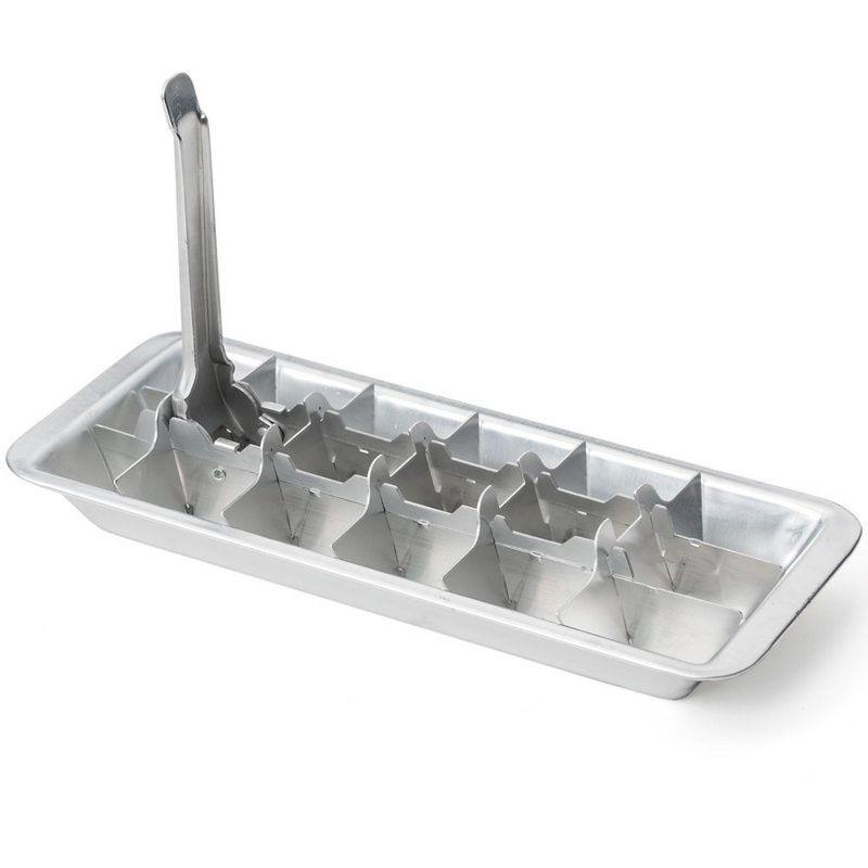 HIC Kitchen Vintage Ice Cube Tray, Aluminium